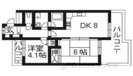 メイゾン鞍馬口405間取り図面