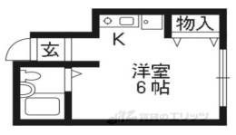銀閣コーポ間取り図面