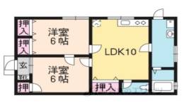 吉田中大路町アパート間取り図面