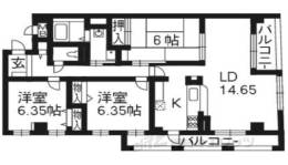 パインフィールド五条間取り図面