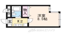 珠光ビル百万遍　　　間取り図面