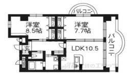 クイーンズコート久津川間取り図面