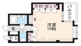 ヴェルビュ二条城東間取り図面