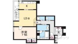 ヴェルビュ二条城東間取り図面