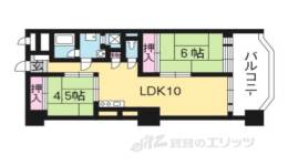 タウンハイツ醍醐３０３号室間取り図面