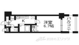 アスヴェル京都御所前２間取り図面