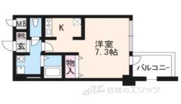 アスヴェル京都御所前２間取り図面