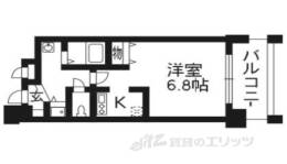 アスヴェル京都御所前２間取り図面