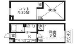 ロフティ西京極郡町間取り図面