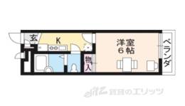 レオパレス勧修寺間取り図面