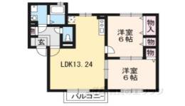 パストラル西向日間取り図面