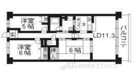 レックスガーデン大津南郷リオ間取り図面