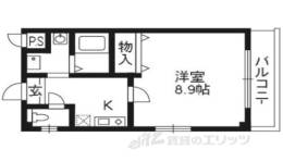 ヴィラ西裏間取り図面