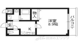 ヴィラ西裏間取り図面