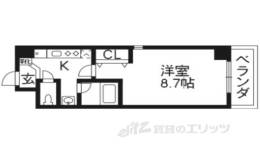 Ｅａｕ　ｄｅ　Ｖｉｅ烏丸通間取り図面