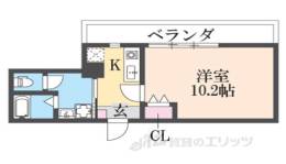 Ｅａｕ　ｄｅ　Ｖｉｅ烏丸通間取り図面
