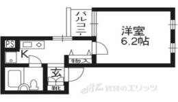 ＤＥＴＯＭ－１烏丸鞍馬口２206間取り図面