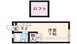 レオパレス西陣Ｂ間取り図面