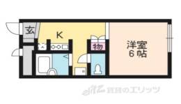 レオパレス北山WEST FOUNTAIN間取り図面