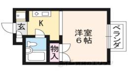 北大路ハイムＢ棟間取り図面