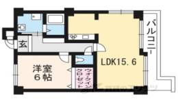 サンマンションドゥーシェ御所前307間取り図面