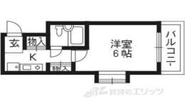 ＤＥＴＯＭ－１烏丸鞍馬口２間取り図面