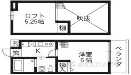 ロフティ北花山１間取り図面