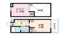 ロフティ北花山１間取り図面