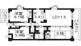 エーム梅小路間取り図面