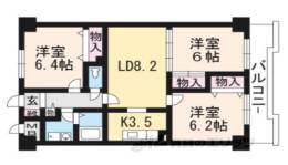 ウエストウイング嵯峨間取り図面