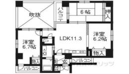 サンロータス池治間取り図面
