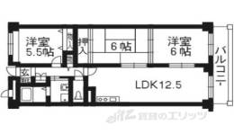 パレスコート・二条　　　　　間取り図面