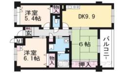 北山比映御苑間取り図面