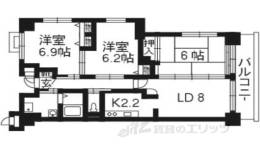 グランウエスト綾小路間取り図面