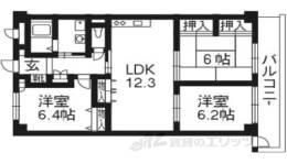 マンション稔間取り図面