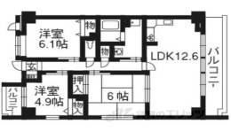 カステッロ北山間取り図面