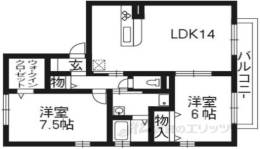 ディアコートつかせ間取り図面
