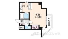 エスタシオン・デ・山科三品間取り図面