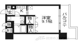 ベラジオ四条烏丸間取り図面