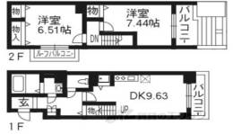 ウエスティ烏丸間取り図面