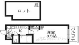 西院くめマンション間取り図面