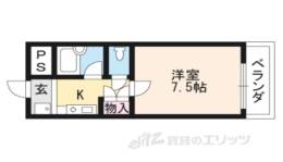 ウエストヒルズ同志社前１号館間取り図面