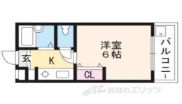 エクセルコート・高辻西２間取り図面