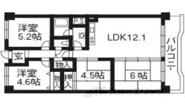 グランドマーレ久津川間取り図面