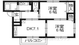 パレ・シャルム精華間取り図面