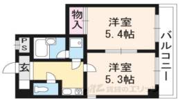 リバティ東大路間取り図面