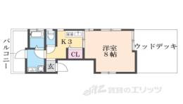 ＰＲＩＭＥ　ＣＯＵＲＴ二条城南間取り図面