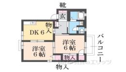 コーポ野路３間取り図面