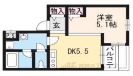 カリヨン出町間取り図面