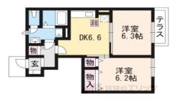 ラフィネシャトレー２番館A間取り図面